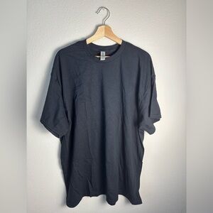 Gildan Basic Black T-Shirt, 2XL - New